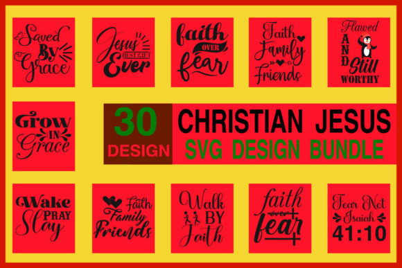 Christian Jesus Designs Bundle: Graphics and Crafts