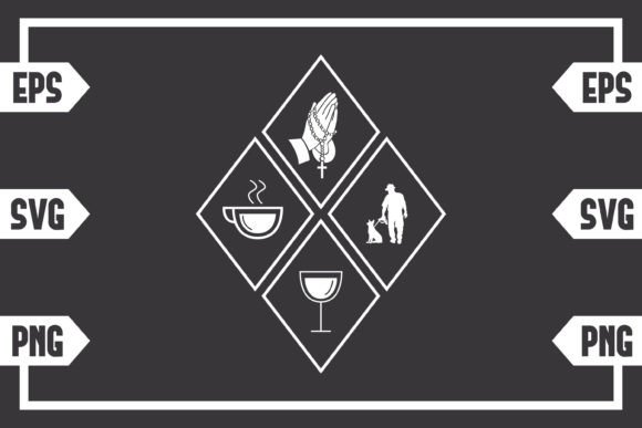 Coffee Jesus Wine and Guy with Dog Graphics Review for Crafts