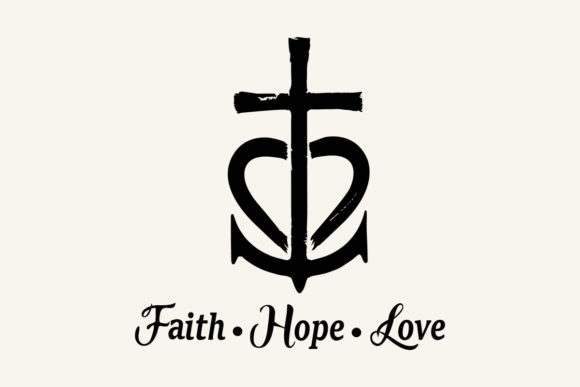 Faith, Hope, Love SVG Graphics for Modern Crafts & Content