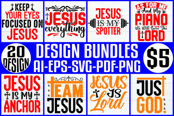 Jesus Design Bundle Graphics and Crafts for Publishers