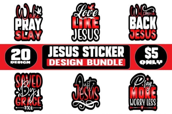 Jesus Sticker Design Bundle