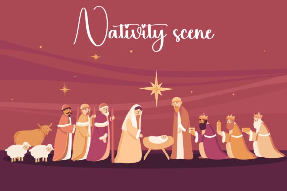 Nativity Scene Illustration: A Graphic Designer's Review