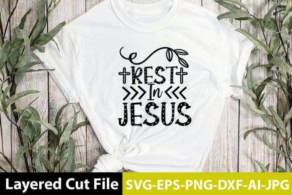 Rest in Jesus SVG Design: Graphics and Crafts Review for Handmade Business