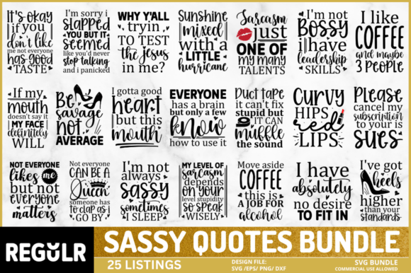Sassy Quotes SVG Bundle: A Brand Designer’s Review for Crafts & Graphics