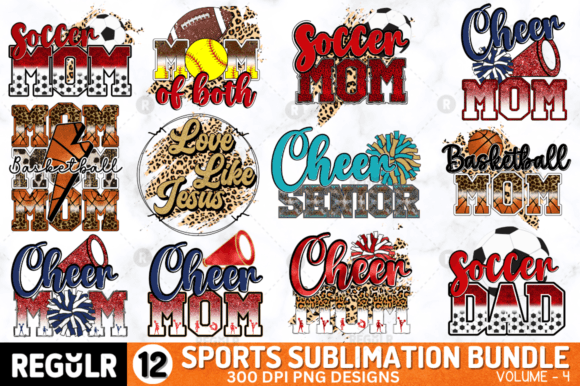 Sports Sublimation Bundle: Graphics for Pet Lifestyle Crafts
